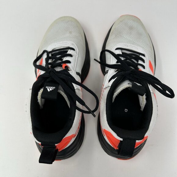 Adidas Own The Game 2.0 Basketball Shoes Youth Boys Size 6 Sneakers White Orange - Picture 5 of 9